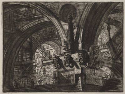 Der Pier mit einer Lampe von Giovanni Battista Piranesi