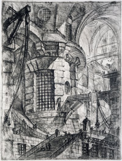 Der Runde Turm, Tafel III aus Carceri d