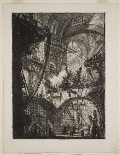 Das rauchende Feuer von Giovanni Battista Piranesi