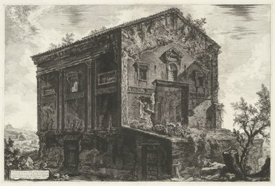 Grabmal von Aspasia Annia Regilla in Rom von Giovanni Battista Piranesi