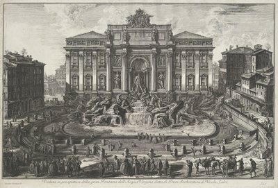 Trevi-Brunnen in Rom. Vedute di Roma (Serie) von Giovanni Battista Piranesi