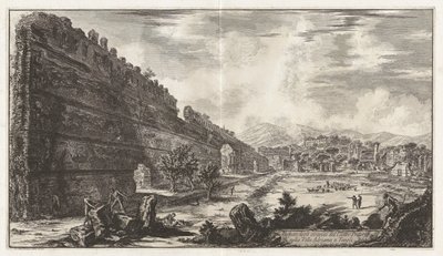 Ansicht der Überreste des Praetorianerlagers in der Villa Adriana in Tivoli von Giovanni Battista Piranesi
