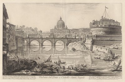 Ansicht der Brücke und des Castel Sant