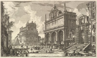 Ansicht des Quellgebiets der Acqua Felice..., aus Vedute di Roma (Römische Ansichten) von Giovanni Battista Piranesi