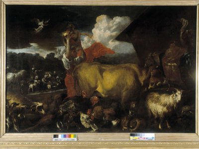 Der Einzug der Tiere in die Arche von Giovanni Benedetto Castiglione