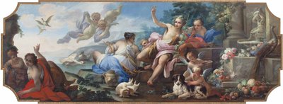Ariadne auf der Insel Naxos oder eine Allegorie des Herbstes von Giovanni Camillo Sagrestani