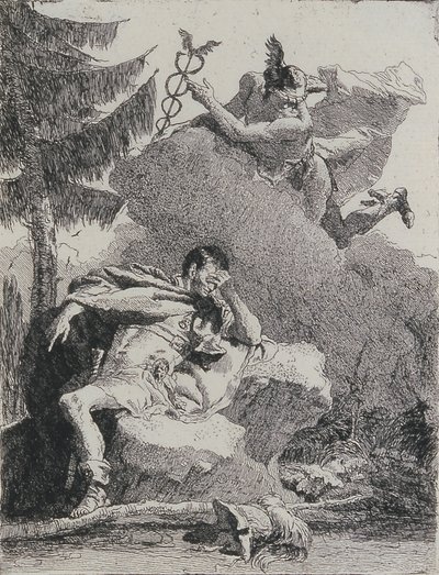 Merkur erscheint Aeneas im Traum von Giovanni Domenico Tiepolo