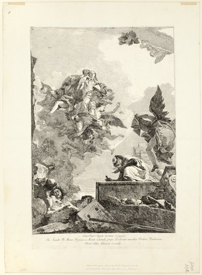 Die Jungfrau erscheint St. Simon Stock von Giovanni Domenico Tiepolo