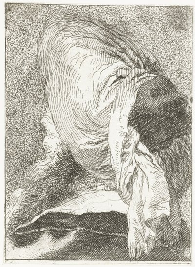 Türkischer Mann mit abgewendetem Kopf und Turban von Giovanni Domenico Tiepolo