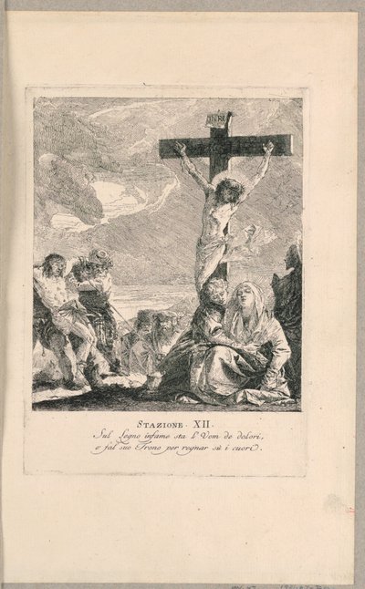 Via Crucis - Station XII, Die Kreuzigung von Giovanni Domenico Tiepolo