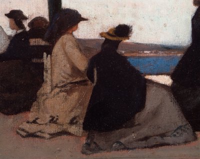 La Rotunda de Palmieri (Detail) von Giovanni Fattori