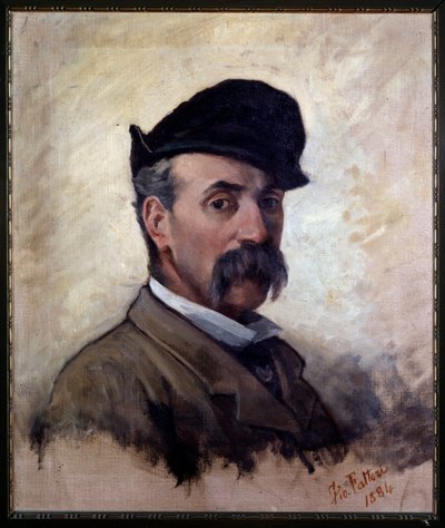 Selbstporträt im Alter von 59 Jahren von Giovanni Fattori