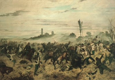 Die Schlacht von Montebello von Giovanni Fattori