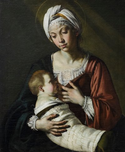 Madonna col bambino, auch bekannt als Madonna del latte von Giovanni Francesco Guerrieri