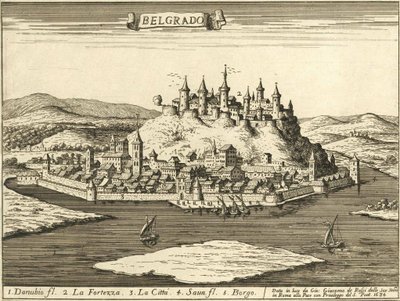 Festung Belgrad (Giovanni Giacomo De Rossi, 1683) von Giovanni Giacomo De Rossi