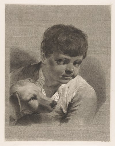 Junge mit Hund von Giovanni Marco Pitteri