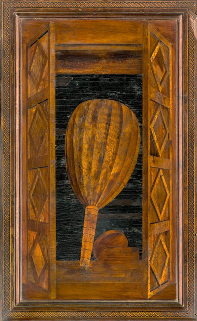 Lignaeanischer Kanonischer Chor, Intarsien von Giovanni Maria Platina 1484, Oberer Stuhl von Giovanni Maria Platina