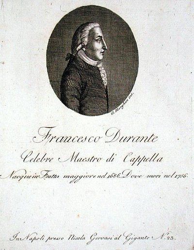 Francesco Durante (1686-1756) von Giovanni Morghen