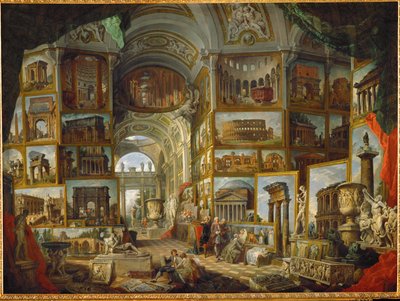 Galerie der Ansichten des antiken Rom von Giovanni Paolo Pannini or Panini