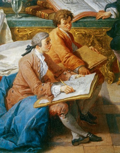 Galerie der Ansichten des modernen Rom von Giovanni Paolo Pannini or Panini