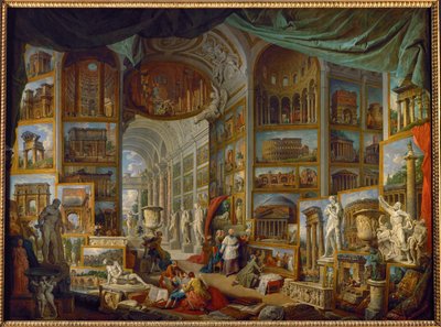 Galerie der Ansichten des antiken Rom von Giovanni Paolo Pannini or Panini
