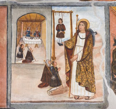 Das Wunder des Heiligen Jakobus in Santo Domingo de la Calzada von Giovanni di Cherasco Botoneri