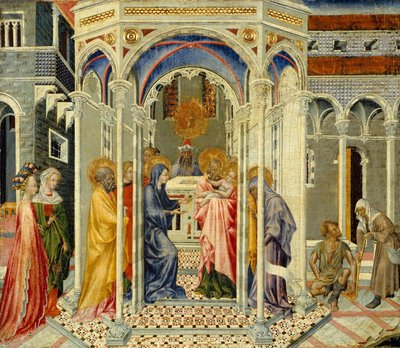 Die Darstellung Christi im Tempel, ca. 1435 von Giovanni di Paolo di Grazia