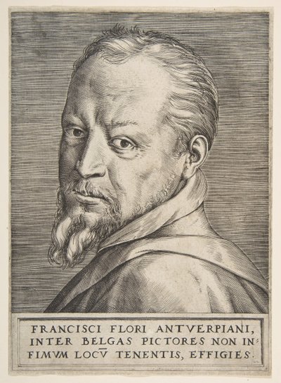 Büstenporträt von Frans Floris, 1531-76 von Giulio Bonasone