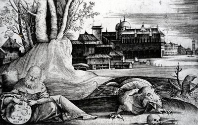 Der Astrologe, 1509 von Giulio Campagnola