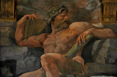 Der Fall der Giganten Sala dei Giganti, 1536 von Giulio Romano