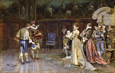 Vorstellung von Henri IV von Frankreich am Hof von Marguerite Valois von Giuseppe Aureli