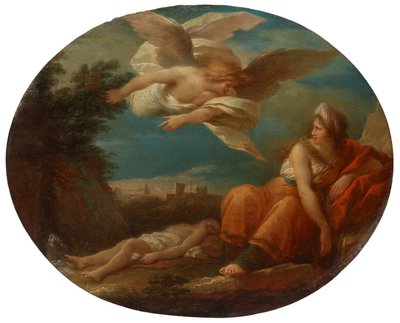 Hagar und der Engel in der Wüste von Beerscheba von Giuseppe Cades