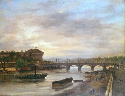 Das Boot von St. Cloud vor der Concorde im Jahr 1826 von Giuseppe Canella