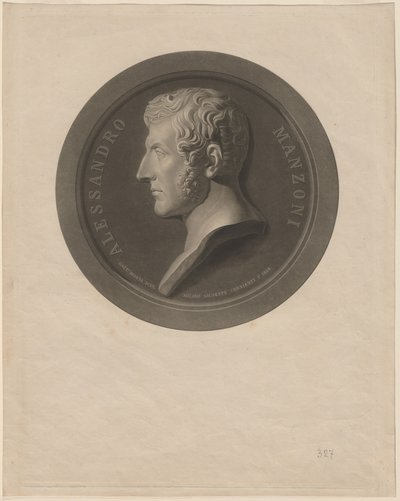Alessandro Manzoni von Giuseppe Cornienti, after Gaetano Monti