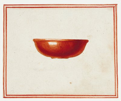 Rote Untertasse von Giuseppe Grisoni