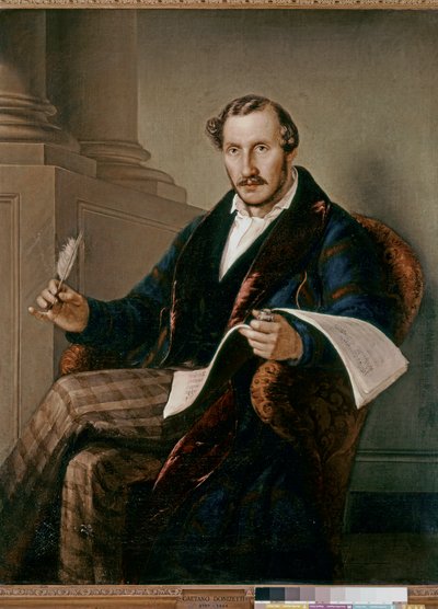 Porträt von Domenico Gaetano Maria Donizetti von Giuseppe Rillosi