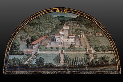 Die Medici-Villa di Cafaggiolo von Giusto Utens
