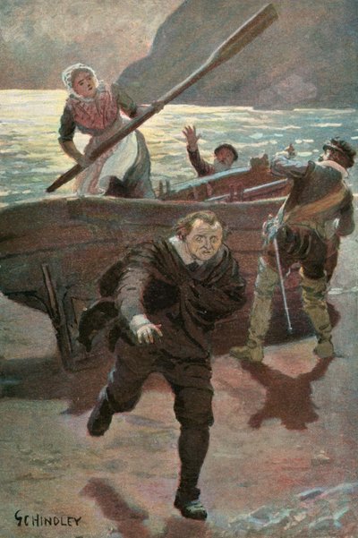Illustration für Westward Ho! von Charles Kingsley von Godfrey C. Hindley