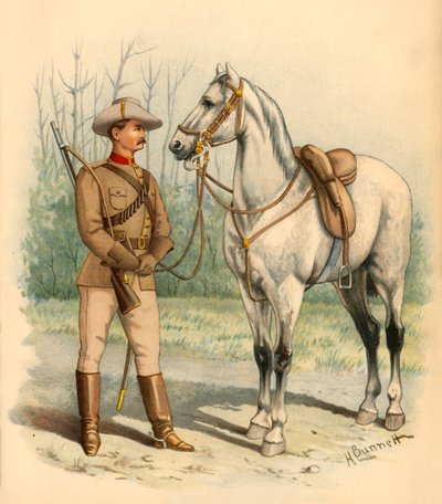 Victorianische berittene Gewehre, 1890 von Godfrey Douglas Giles