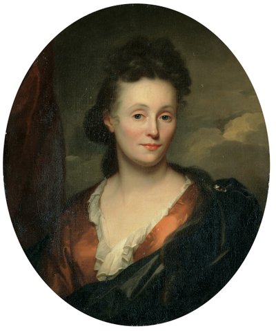 Porträt der Frau des Künstlers, Francoise van Diemen von Godfried Schalcken