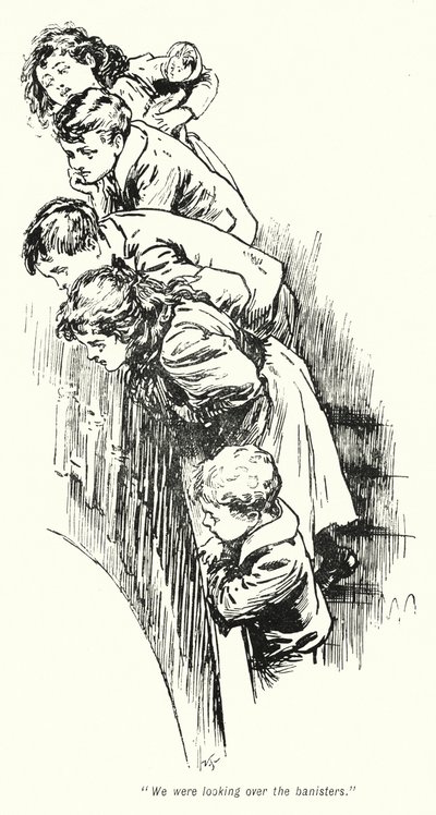 Illustration für „The Story of the Treasure Seekers“ von E. Nesbit (Lithografie) von Gordon Frederick Browne