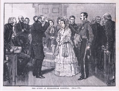 Die Königin im Kilmainham-Krankenhaus AD 1849 von Gordon Frederick Browne