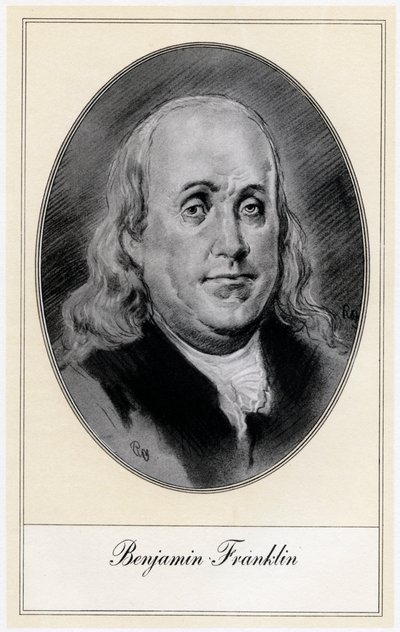 Benjamin Franklin, politische Figur und Staatsmann der Vereinigten Staaten von Gordon Ross