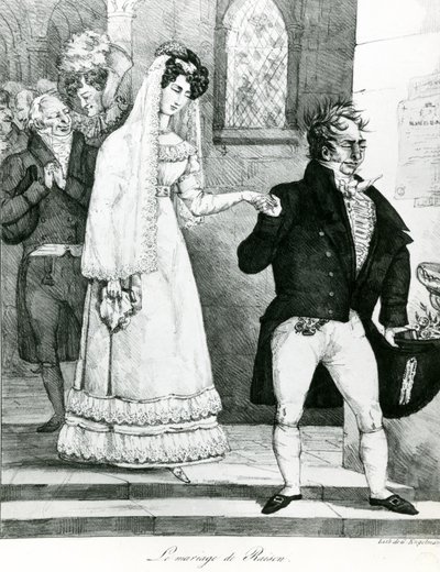 Die Vernunftehe, 1822 von Gottfried or Godefroy Engelmann