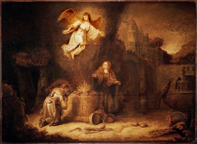 Manoahs Opfer. Manoach ist der Vater von Simson von Govaert Flinck