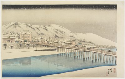 Die große Brücke von Sanjo in Kyoto von Goyo Hashiguchi