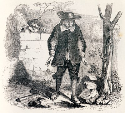 Der Brenner und sein Kumpan - Fabeln von La Fontaine von Grandville