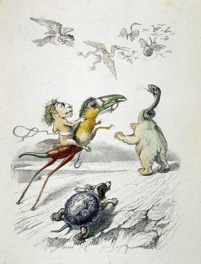 Die Jagd (fabelhaftes Tierrennen) von Grandville von Grandville