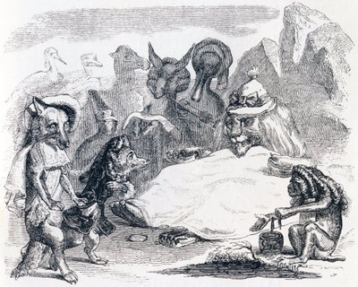 Der Löwe, der Wolf und der Fuchs von Grandville