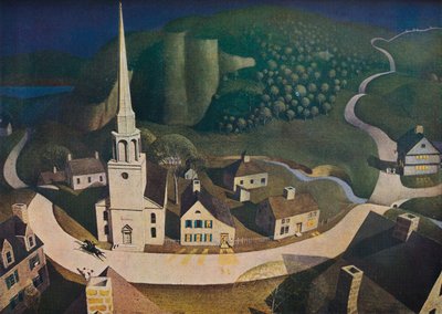 Die Mitternachtsfahrt von Paul Revere, 1931, 1943 von Grant Wood